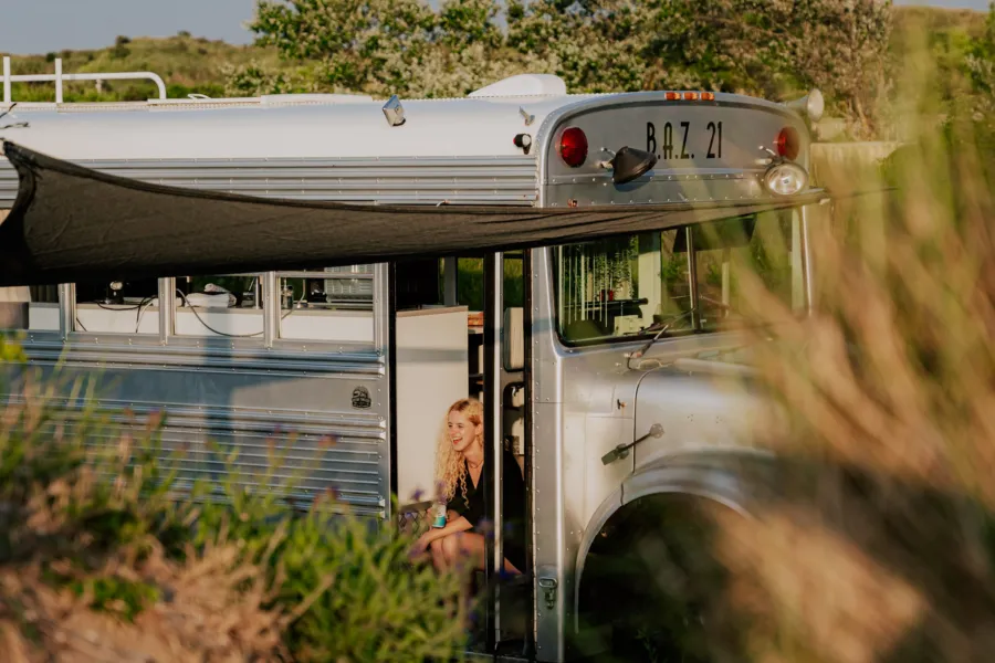 Beachbus met tarp