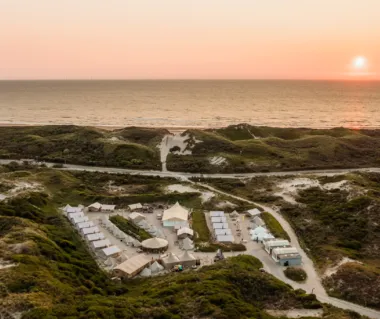 Uitzicht op Beachcamp